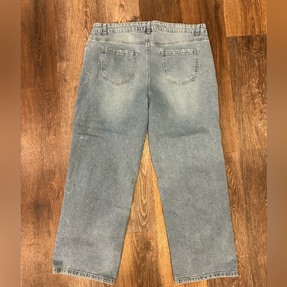 Baccini 18 18w Womens Plus Holy Distressed Jeans 2 for the Price of 1 ! - Picture 3 of 6